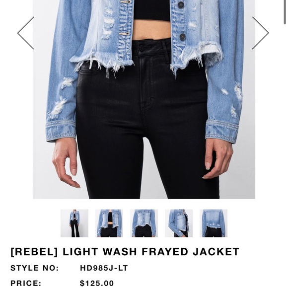 Light wash jean jacket - Picture 6 of 6